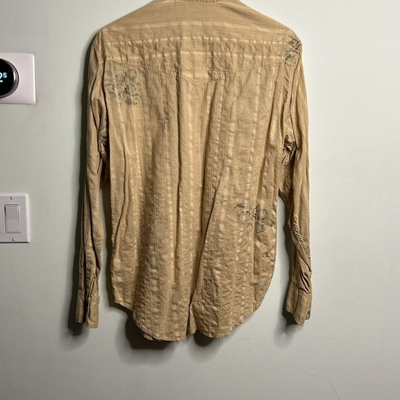 Guess Mens Long Sleeve Button Down Cotton Shirt (made in India) - Picture 6 of 12